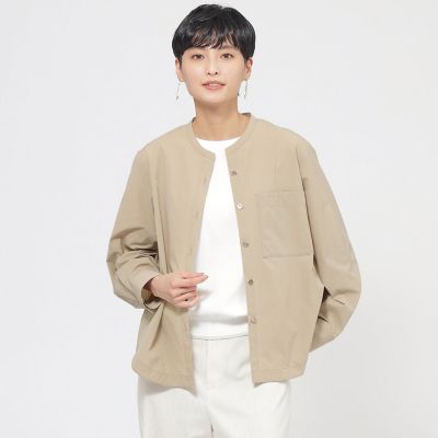 ＜EVEX by KRIZIA (Women)＞【防しわ】【ＵＶ対策】【ウォッシャブル】テックスブリッドシャツジャケット