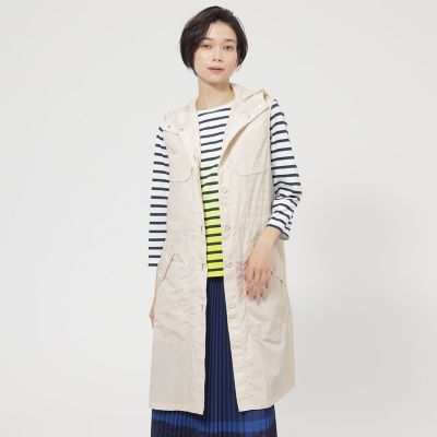 ＜EVEX by KRIZIA (Women)＞【花粉対策】【ＵＶ対策】【ウォッシャブル】メモリータフタフーデットジレ