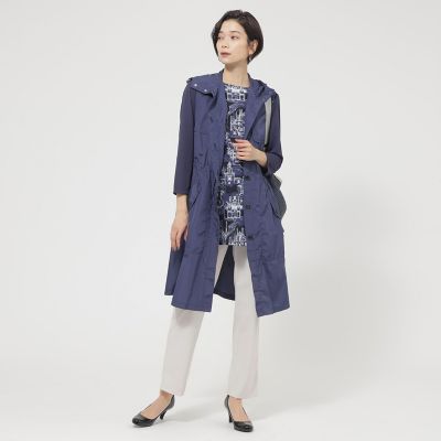 花粉対策】【UV対策】【ウォッシャブル】メモリータフタフーデッド