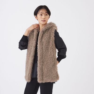 ＜EVEX by KRIZIA (Women)＞【カタログ掲載】ニットコンビフェイクファージレ