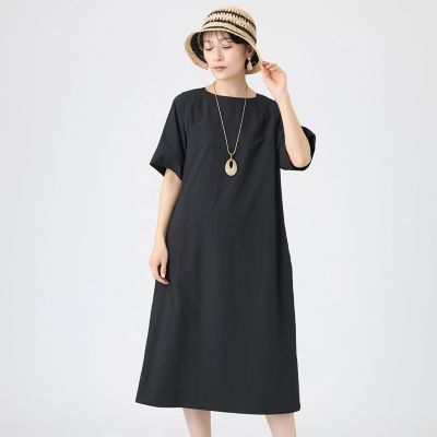 ＜EVEX by KRIZIA (Women)＞【カタログ掲載・マシンウォッシャブル】クロスサッカーサックワンピース