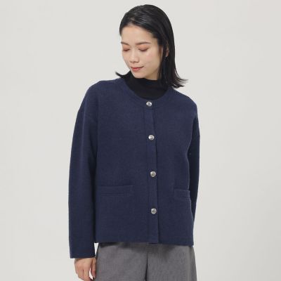 ＜EVEX by KRIZIA (Women)＞【シーズンレスに活躍！】【ウォッシャブル】テックスブリッドニットカーディガン