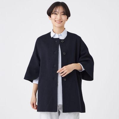 ＜EVEX by KRIZIA (Women)＞【ウォッシャブル】コットンブレンドニットコート