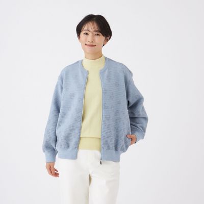 ＜EVEX by KRIZIA (Women)＞【ウォッシャブル】パンサーグラデーションニットブルゾン