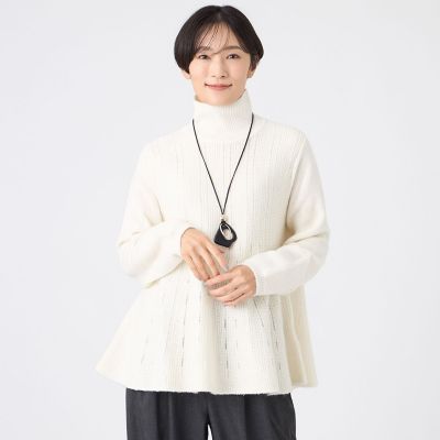 ＜EVEX by KRIZIA (Women)＞【カタログ掲載】【ウォッシャブル】ブライトミックスペプラムニットプルオーバー