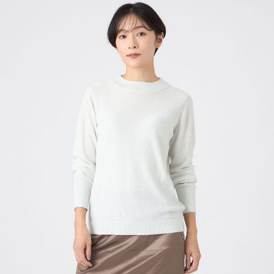＜EVEX by KRIZIA (Women)＞【ＳＡＮＹＯ　Ｓｔｙｌｅ　ＥＤＩＴＩＯＮ掲載】【ウォッシャブル】ミニスパンコールニットプルオーバー