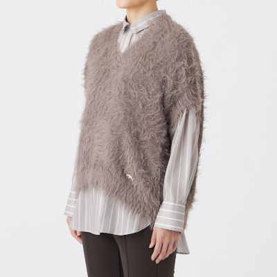 フェザータッチVネックニットベスト | EVEX by KRIZIA (Women