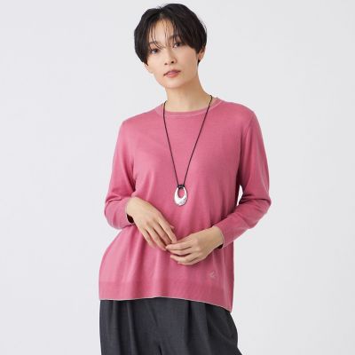 ＜EVEX by KRIZIA (Women)＞【ウォッシャブル】ハイゲージラインニットプルオーバー