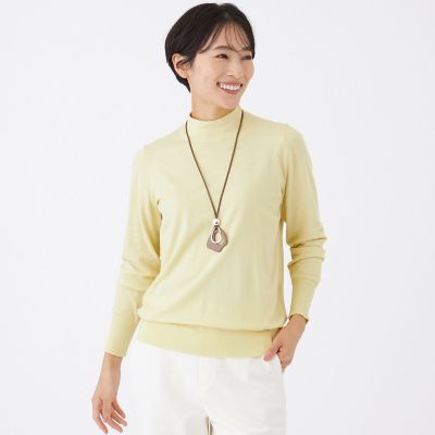 ＜EVEX by KRIZIA (Women)＞【カタログ掲載】【ウォッシャブル】ラメハイゲージニットハイネックプルオーバー