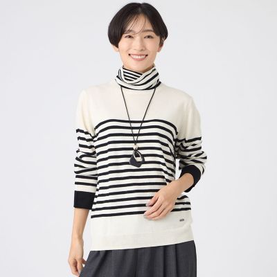 追加・カタログ掲載・ウォッシャブル】ダブルタートルネックニットプル