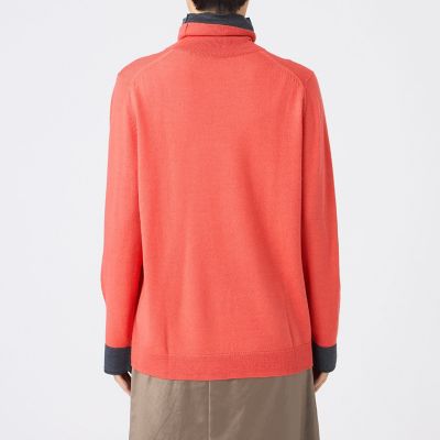 追加・カタログ掲載・ウォッシャブル】ダブルタートルネックニットプル