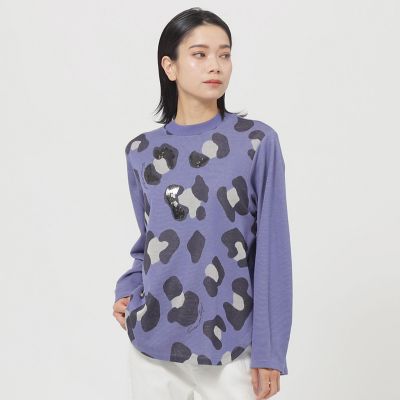 わお出品 ウォッシャブル】パンサージャカードカットソー | EVEX by KRIZIA