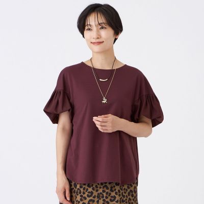 ＜EVEX by KRIZIA (Women)＞【接触冷感】【マシンウォッシャブル】スパンローンコンビカットソー