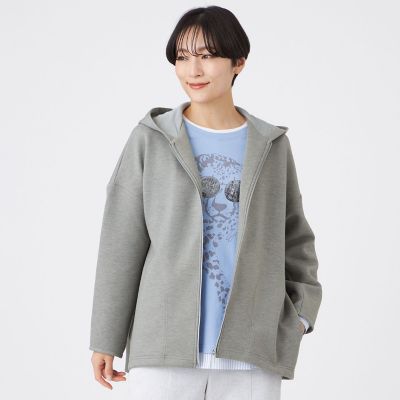 マシンウォッシャブル】ダンボールニットパーカー | EVEX by KRIZIA