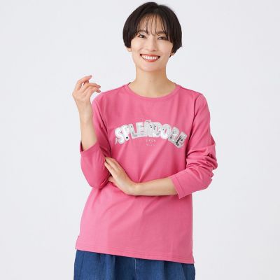 ＜EVEX by KRIZIA (Women)＞【カタログ掲載品】【ウォッシャブル】スパンコールロゴプルオーバーカットソー