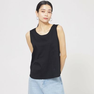 ＜EVEX by KRIZIA (Women)＞【ウォシャブル】【接触冷感】シルケットコットンタンクトップ