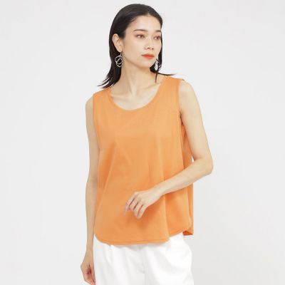 ＜EVEX by KRIZIA (Women)＞【ウォシャブル】【接触冷感】シルケットコットンタンクトップ