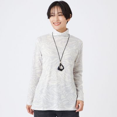 ＜EVEX by KRIZIA (Women)＞【ウォッシャブル】タイガープリントハイネックカットソー