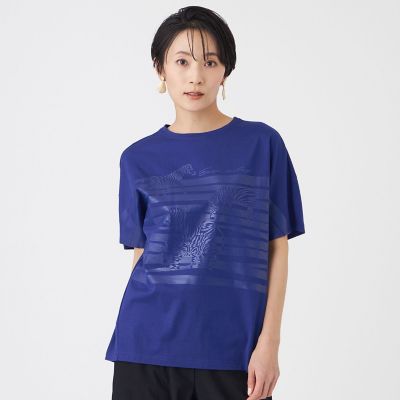 ＜EVEX by KRIZIA (Women)＞【カタログ掲載・ウォッシャブル】クリアゼブラプリントカットソー