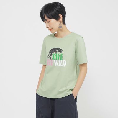 ＜EVEX by KRIZIA (Women)＞【カタログ掲載品】【ウォッシャブル】アニマルロゴプリントカットソー