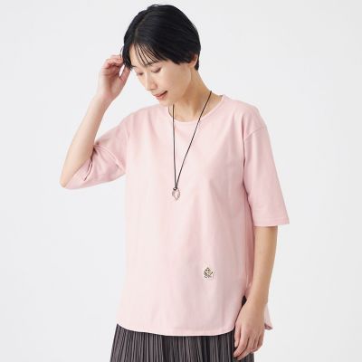＜EVEX by KRIZIA (Women)＞【ウォッシャブル】タイガーパッチコットンカットソー