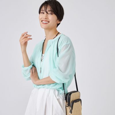 ＜EVEX by KRIZIA (Women)＞【ウォッシャブル】シアージャージージャケット