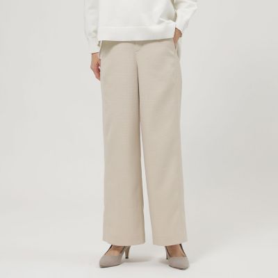 ＜EVEX by KRIZIA (Women)＞【マシンウォッシャブル】ツイードライクワイドパンツ