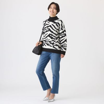 ウォッシャブル】ストレッチデニムパンツ | EVEX by KRIZIA (Women