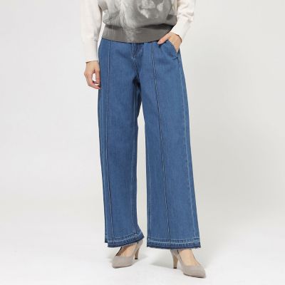 ＜EVEX by KRIZIA (Women)＞【ウォッシャブル】ライトオンスストレートフレアデニム