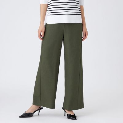 ＜EVEX by KRIZIA (Women)＞【吸水速乾】【遮熱】【着用じわ防止】【ストレッチ性】ドライメランジワイドパンツ