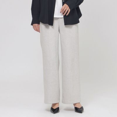 ＜EVEX by KRIZIA (Women)＞【防透け】【吸水速乾】【接触冷感】【ＵＶ対策】３Ｓオックスセミワイドパンツ