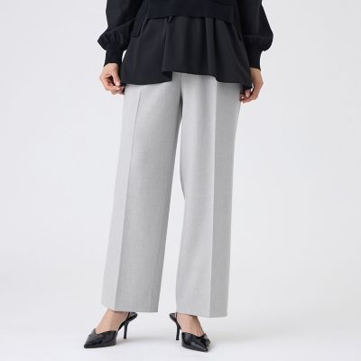 ＜EVEX by KRIZIA (Women)＞【美シルエット・ウォッシャブル】ストレッチツイルタックパンツ