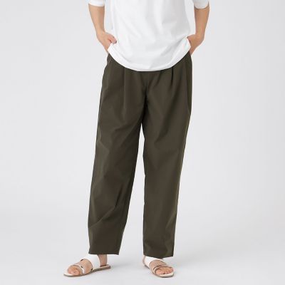 ＜EVEX by KRIZIA (Women)＞【マシンウォッシャブル】マイクロタスランバレルパンツ