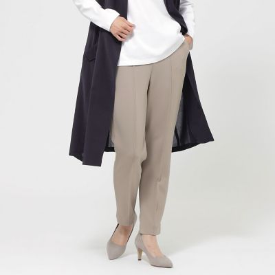 ＜EVEX by KRIZIA (Women)＞【ウォッシャブル】ダンボールニットピンタックテーパードパンツ