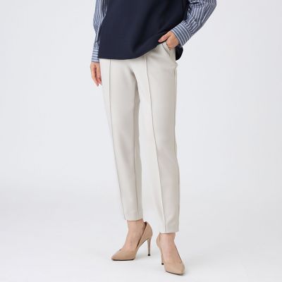 ＜EVEX by KRIZIA (Women)＞【シーズンレスに活躍！】【マシンウォッシャブル】ダンボールニットピンタックパンツ