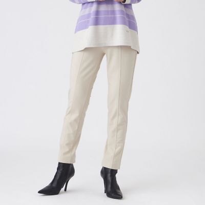 ＜EVEX by KRIZIA (Women)＞【ウォッシャブル】裏起毛ハイテンションクロップドパンツ