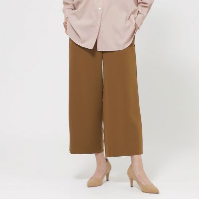 ＜EVEX by KRIZIA (Women)＞【ウォッシャブル】ダンボールニットワイドクロップドパンツ