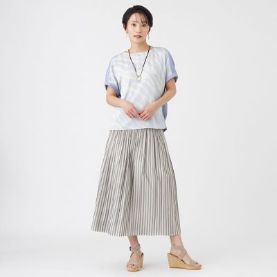 カタログ掲載・ウォッシャブル】ストライプリバーシブルシャーリング