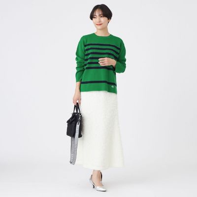 マシンウォッシャブル】シャギーパンサージャカードスカート | EVEX by