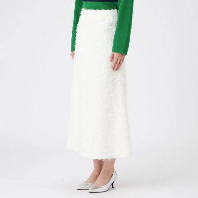 マシンウォッシャブル】シャギーパンサージャカードスカート | EVEX by