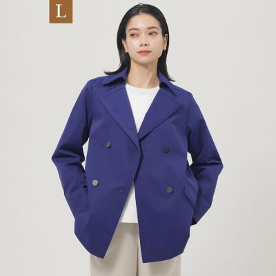 ＜EVEX BY KRIZIA L (Women/大きいサイズ)＞【Ｌ】【はっ水】【保温性】【ウォッシャブル】ストレッチツイルスプリングＰコート