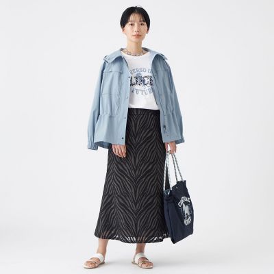 超美品☆【ebure】ライトタフタブルゾン L】【カタログ掲載・はっ水・マシンウォッシャブル】ライトタフタ
