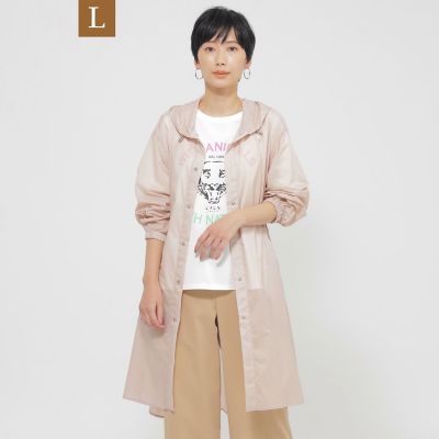 ＜EVEX BY KRIZIA L (Women/大きいサイズ)＞【Ｌ】【はっ水】【ウォッシャブル】シアーストレッチパッカブルコート