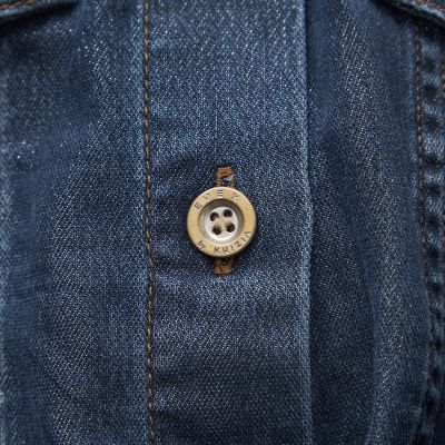 L】【マシンウォッシャブル】ラメソフトデニムジャケット | EVEX BY