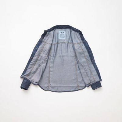 L】【マシンウォッシャブル】ラメソフトデニムジャケット | EVEX BY