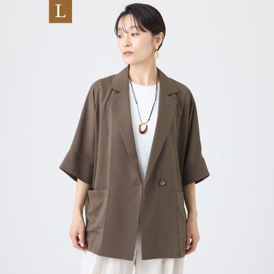 L】【カタログ掲載・マシンウォッシャブル】ドライスラブハーフ