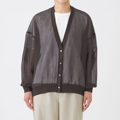 akarih オーガンジー　カーディガン YASHIKI - 【ラスト1点】【24AW】Akane Mohair Cardigan(BLACK) | Salty