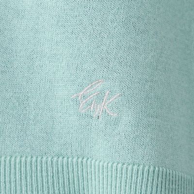 L】【ウォッシャブル】ハイゲージラインニットカーディガン | EVEX BY