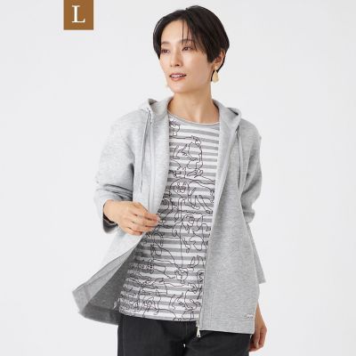 L】【マシンウォッシャブル】ダンボールニットパーカー | EVEX BY