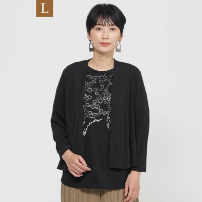 ＜EVEX BY KRIZIA L (Women/大きいサイズ)＞【Ｌ】【日傘級の遮熱機能！】【遮熱】【ＵＶ対策】【ウォシャブル】サンシェードカーディガン